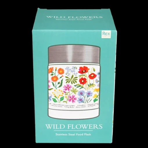 Stainless steel food flask (450 ml) - Wild Flowers