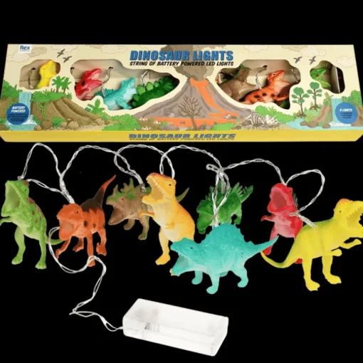 String of LED dinosaur lights - Prehistoric Land