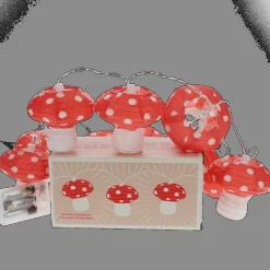 String of LED mushroom lights
