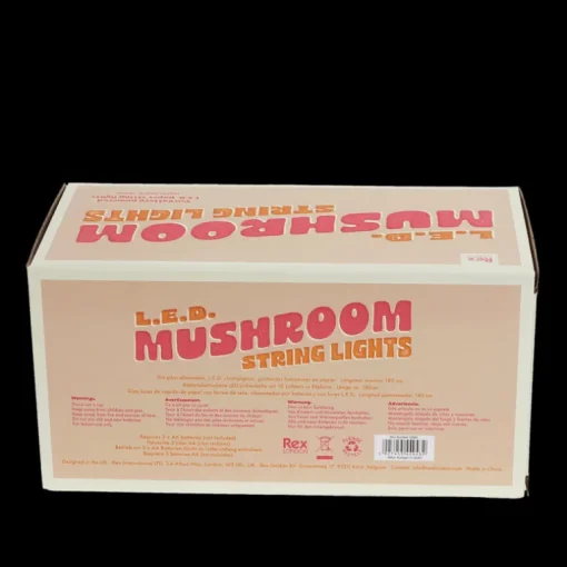 String of LED mushroom lights