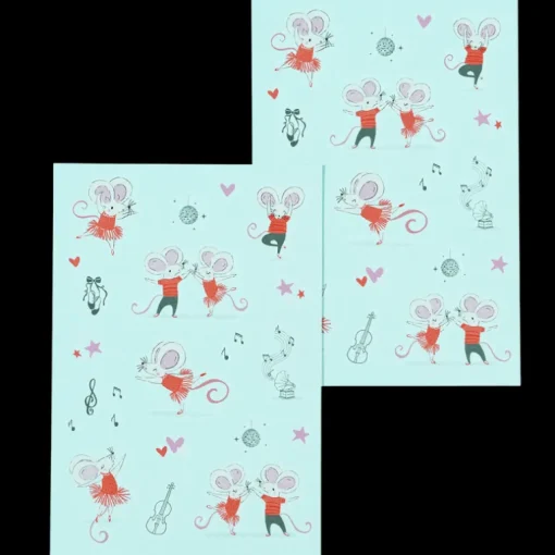 Temporary tattoos - Mimi and Milo