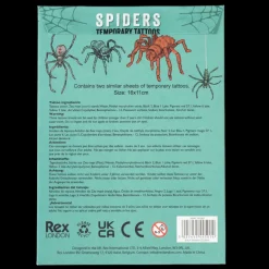 Temporary tattoos - Spiders