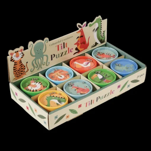 Tilt puzzle - Colourful Creatures (assorted - SINGLE)