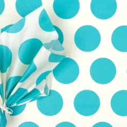 Tissue paper (10 sheets) - Spotlight turquoise on white