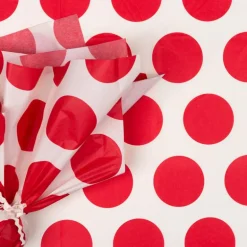 Tissue paper (10 sheets) - Spotlight red on white