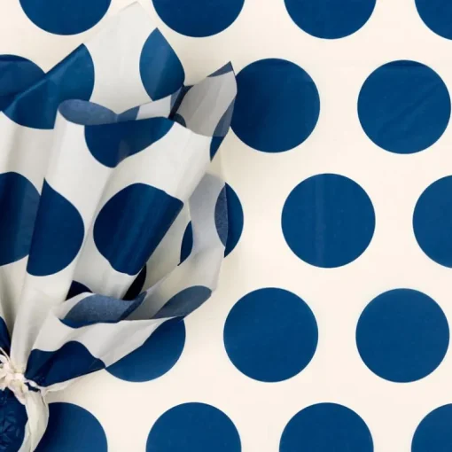 Tissue paper (10 sheets) - Spotlight navy on white