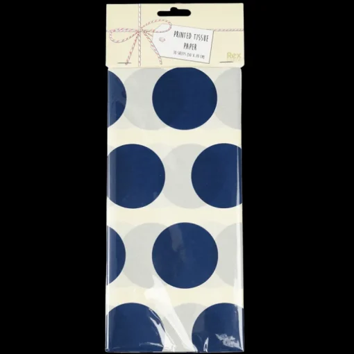 Tissue paper (10 sheets) - Spotlight navy on white