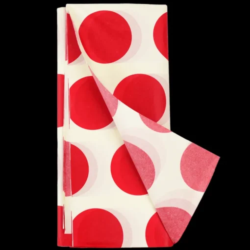 Tissue paper (10 sheets) - Spotlight red on white