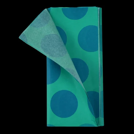 Tissue paper (10 sheets) - Spotlight blue on turquoise