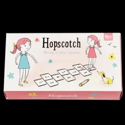 Traditional hopscotch with instructions