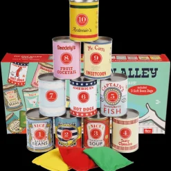 Traditional tin can alley game