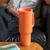 Travel tumbler with handle (1.2Ltr) - Orange