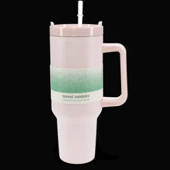 Travel tumbler with handle (1.2Ltr) - Light pink