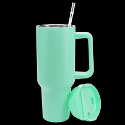Travel tumbler with handle (1.2Ltr) - Mint green