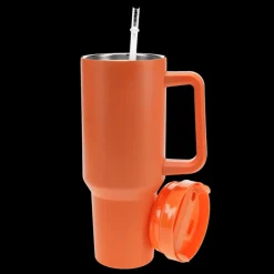Travel tumbler with handle (1.2Ltr) - Orange
