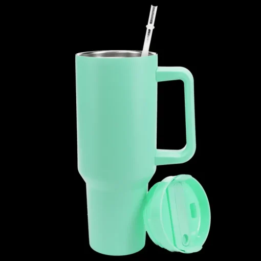 Travel tumbler with handle (1.2Ltr) - Mint green