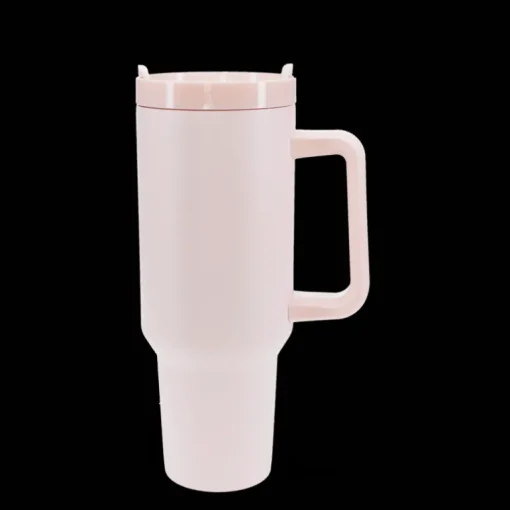 Travel tumbler with handle (1.2Ltr) - Light pink