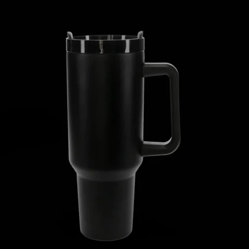Travel tumbler with handle (1.2Ltr) - Black