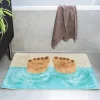 Tufted cotton bath mat - Bathing feet