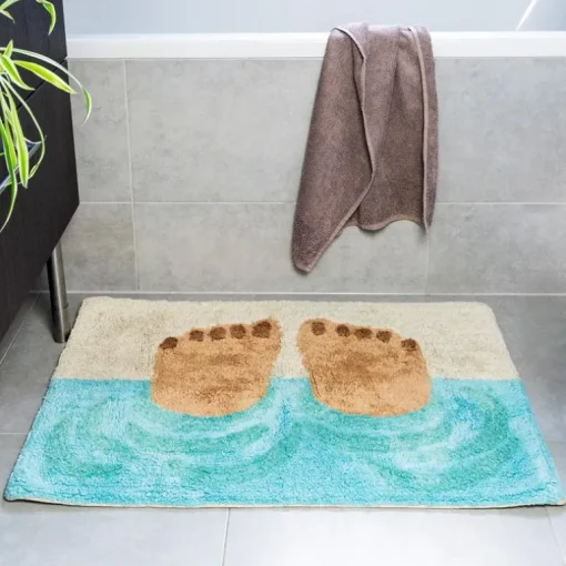Tufted cotton bath mat - Bathing feet