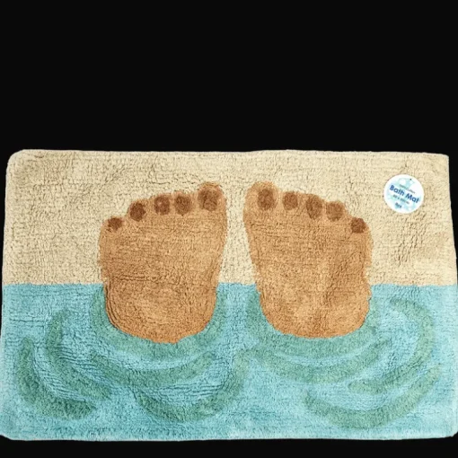 Tufted cotton bath mat - Bathing feet