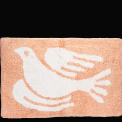 Tufted cotton bath mat - White dove