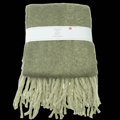 Ultra soft woven blanket (127 x 152cm) - Dark green
