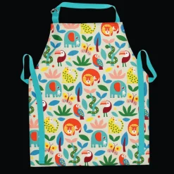Wipeable cotton children's apron - Wild Wonders