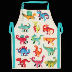 Wipeable cotton children's apron - Baby Dinos