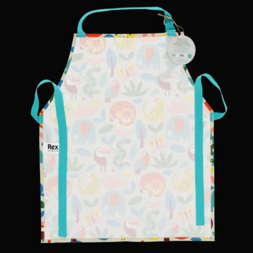 Wipeable cotton children's apron - Wild Wonders