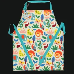 Wipeable cotton children's apron - Wild Wonders