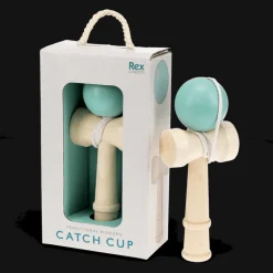Wooden kendama catch cup and ball