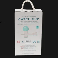 Wooden kendama catch cup and ball