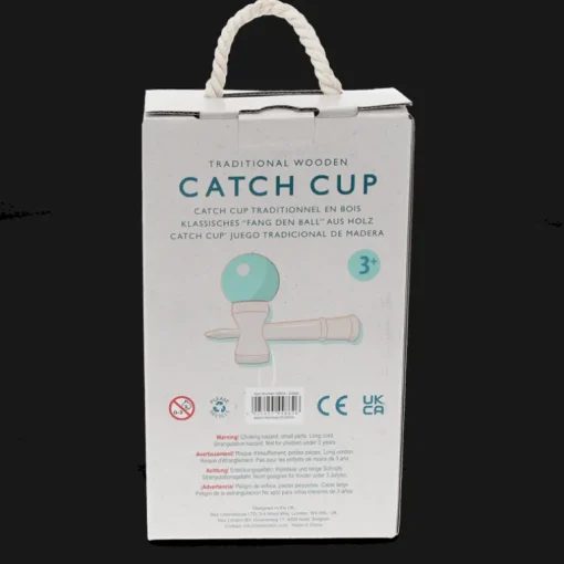 Wooden kendama catch cup and ball