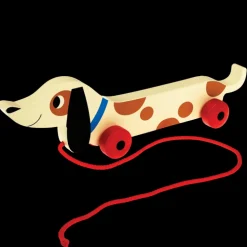 Wooden pull toy - Charlie the Sausage Dog