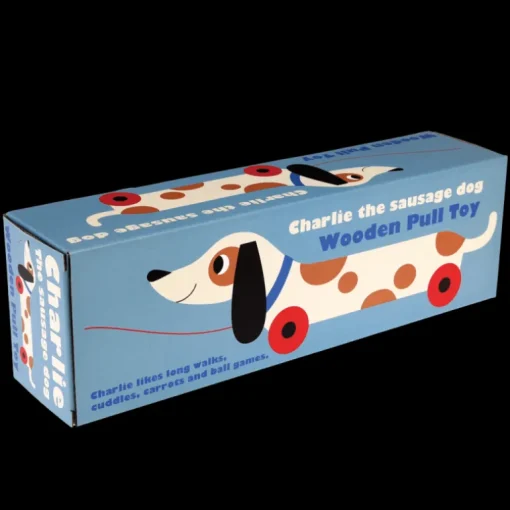 Wooden pull toy - Charlie the Sausage Dog