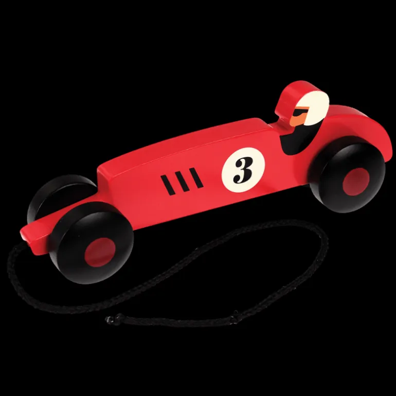 Wooden pull toy - Vintage Racer