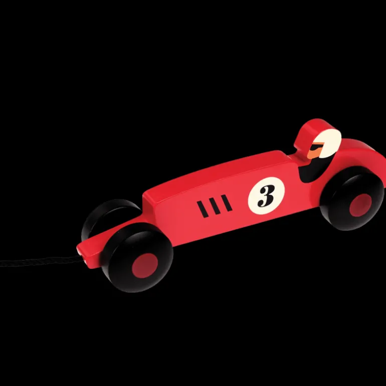 Wooden pull toy - Vintage Racer
