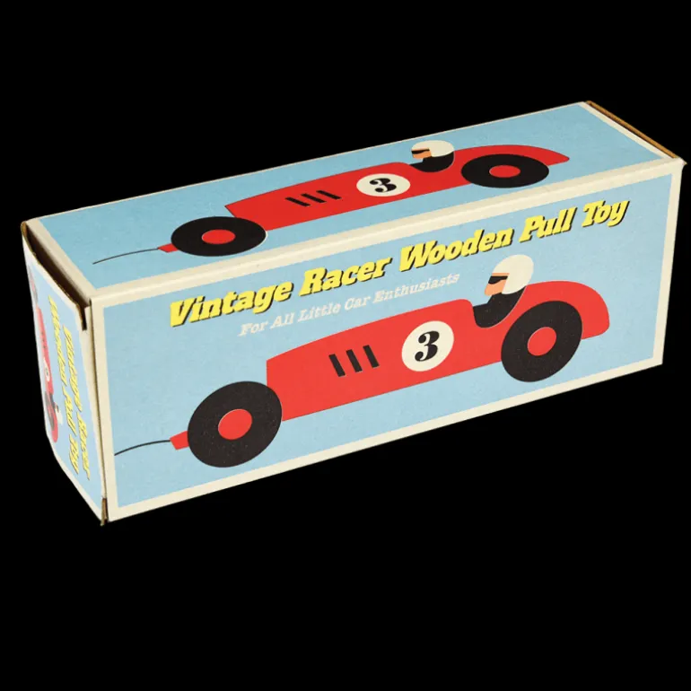 Wooden pull toy - Vintage Racer
