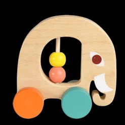 Wooden push along toy- Wild Wonders elephant