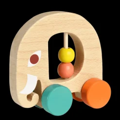 Wooden push along toy- Wild Wonders elephant