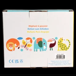 Wooden push along toy- Wild Wonders elephant