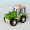 Wooden push along vehicle toy - Tractor (green)