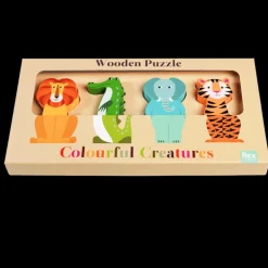 Wooden puzzle - Colourful Creatures