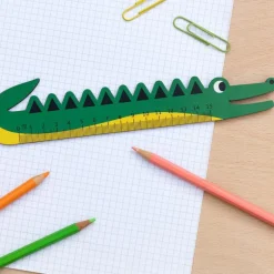 Wooden ruler - Crocodile
