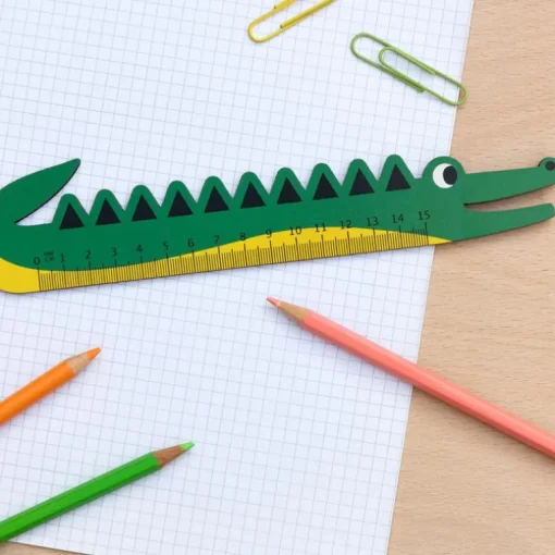Wooden ruler - Crocodile