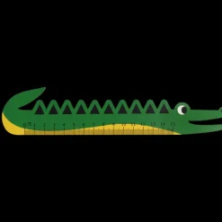 Wooden ruler - Crocodile