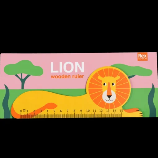 Wooden ruler - Lion