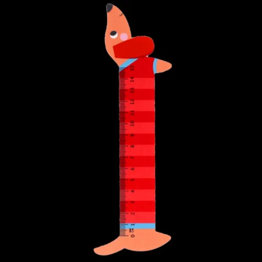 Wooden ruler - Sausage Dog