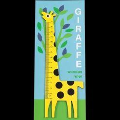 Wooden ruler - Yellow giraffe